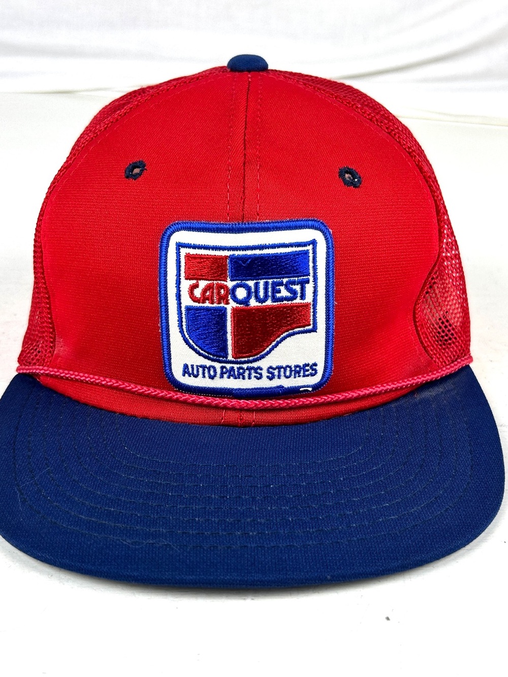 Sports Specialties Carquest Auto Parts Vintage 90s Trucker Hat Mesh Red